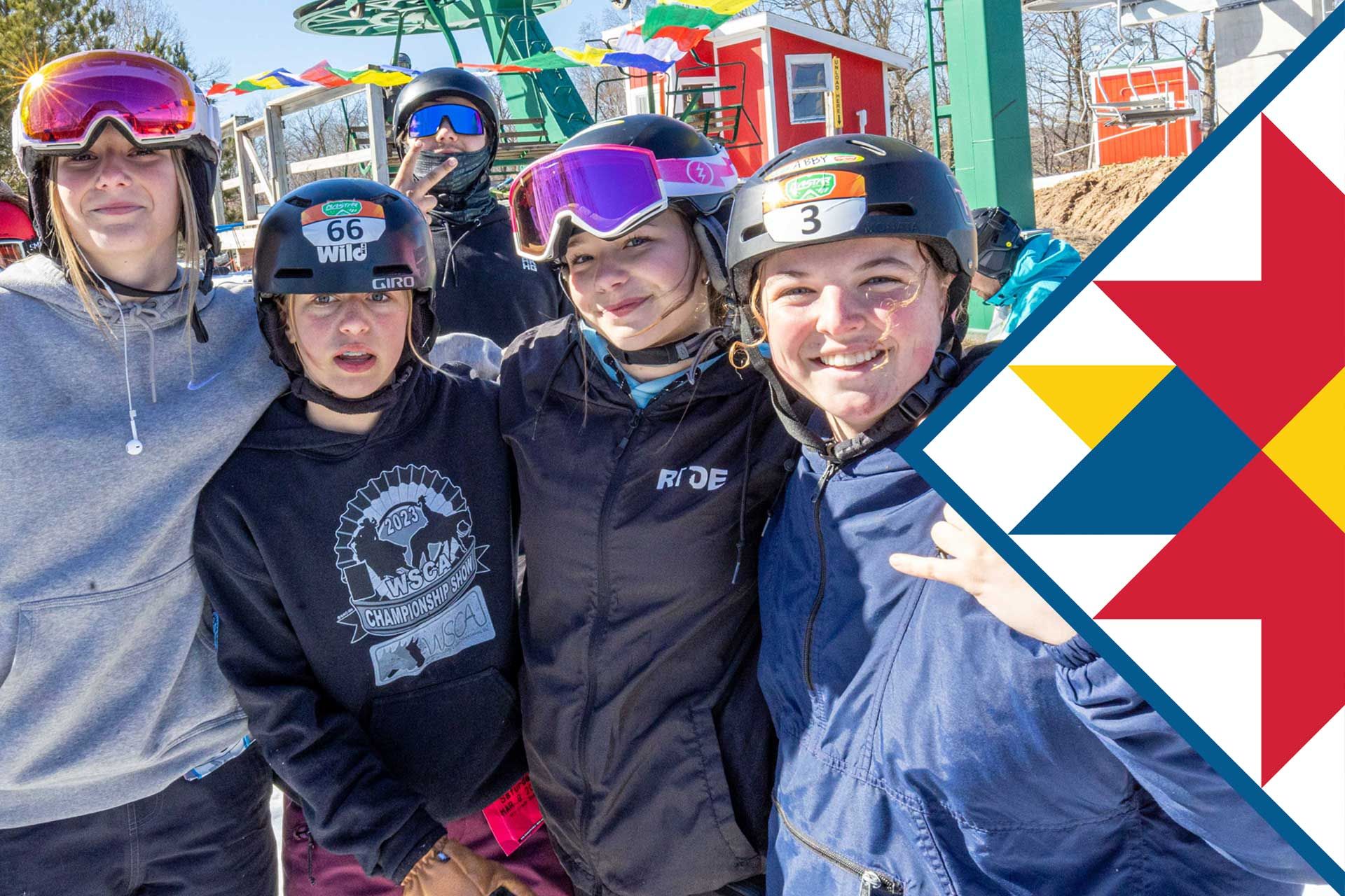 Wild Mountain in USA - a group of people standing next to each other people.