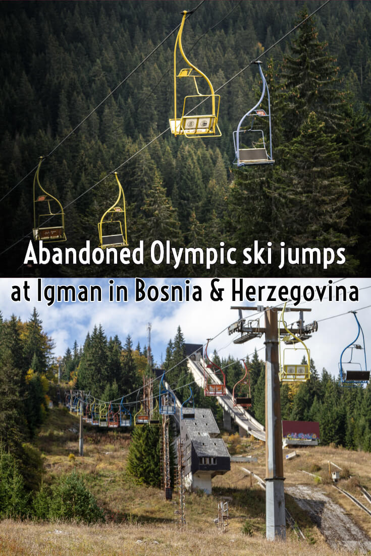Malo Polje – Igman in Bosnia and Herzegovina - an image of a ski lift going up a hill.