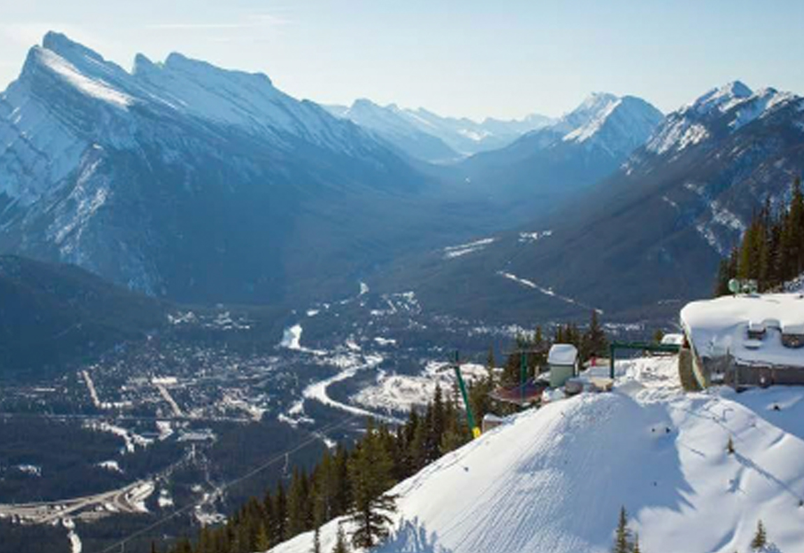 Pass Powderkeg – Crowsnest Pass in Canada - a view of the mountains from the top of a mountain.