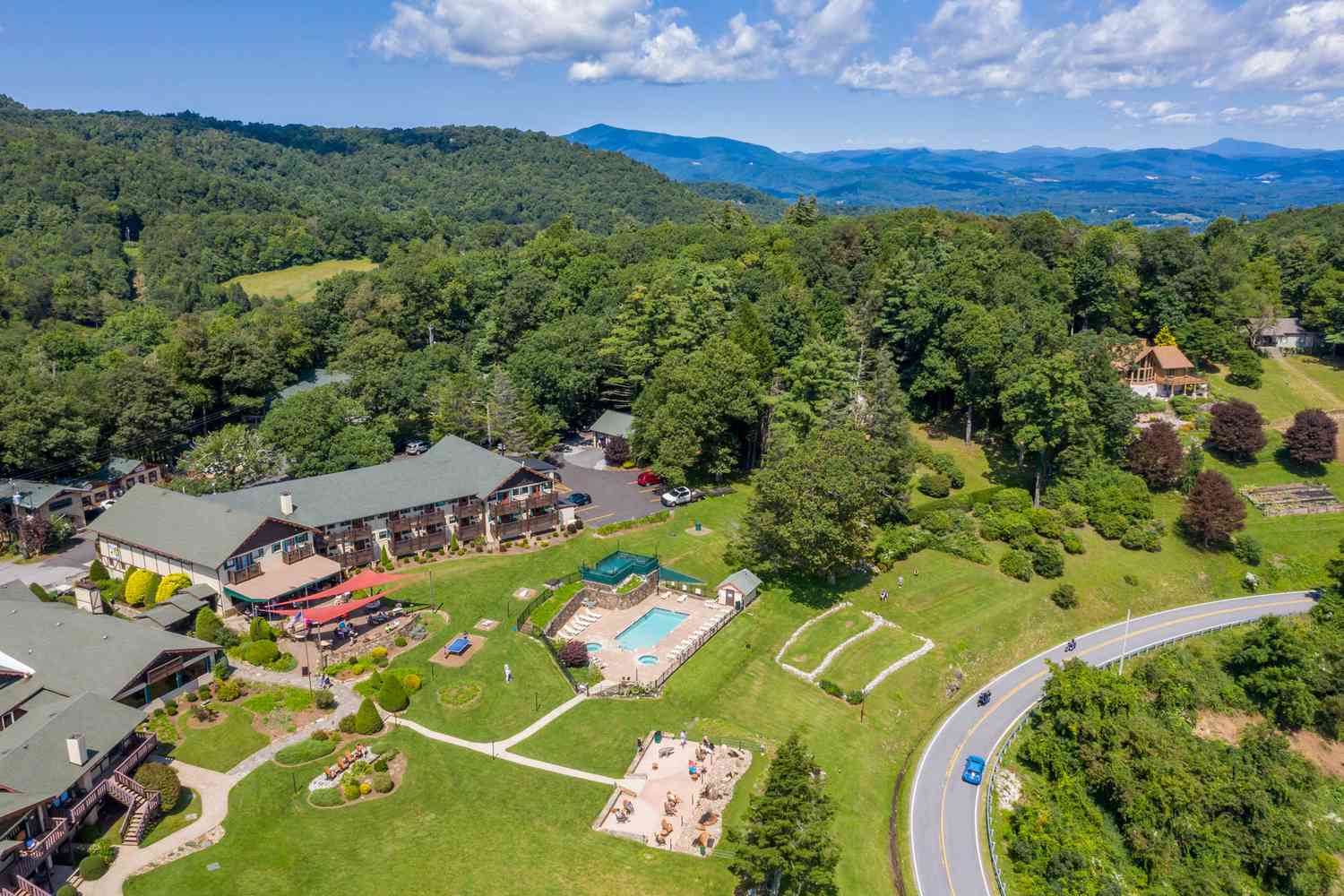 Little Switzerland in USA - a bird's eye view of the property.