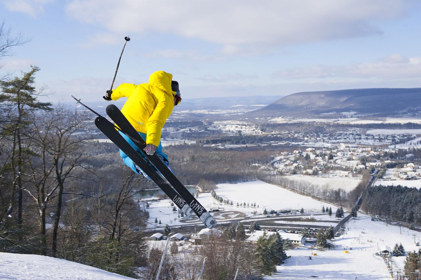 Tussey Mountain in USA - a person jumping in the air.