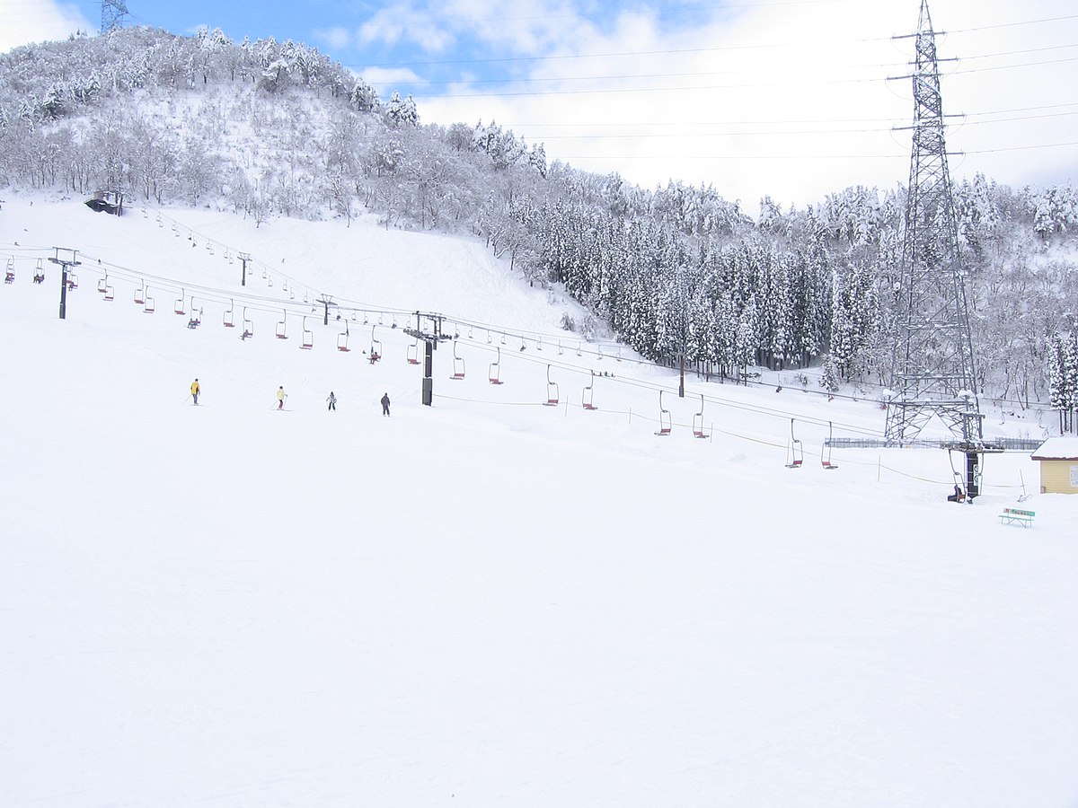 Takanbo in Japan - a snow covered ski slope.