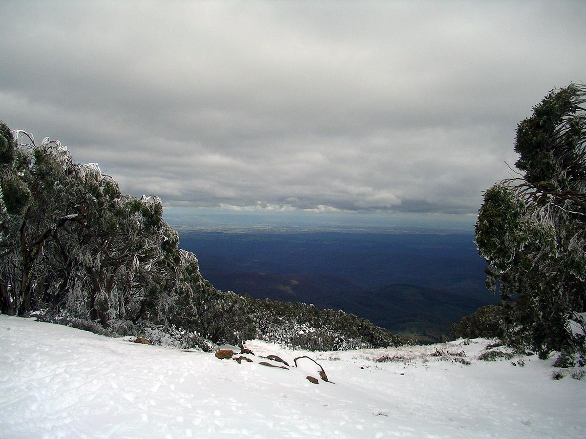 Mount Baw Baw in Australia - the view from the top of the mountain.