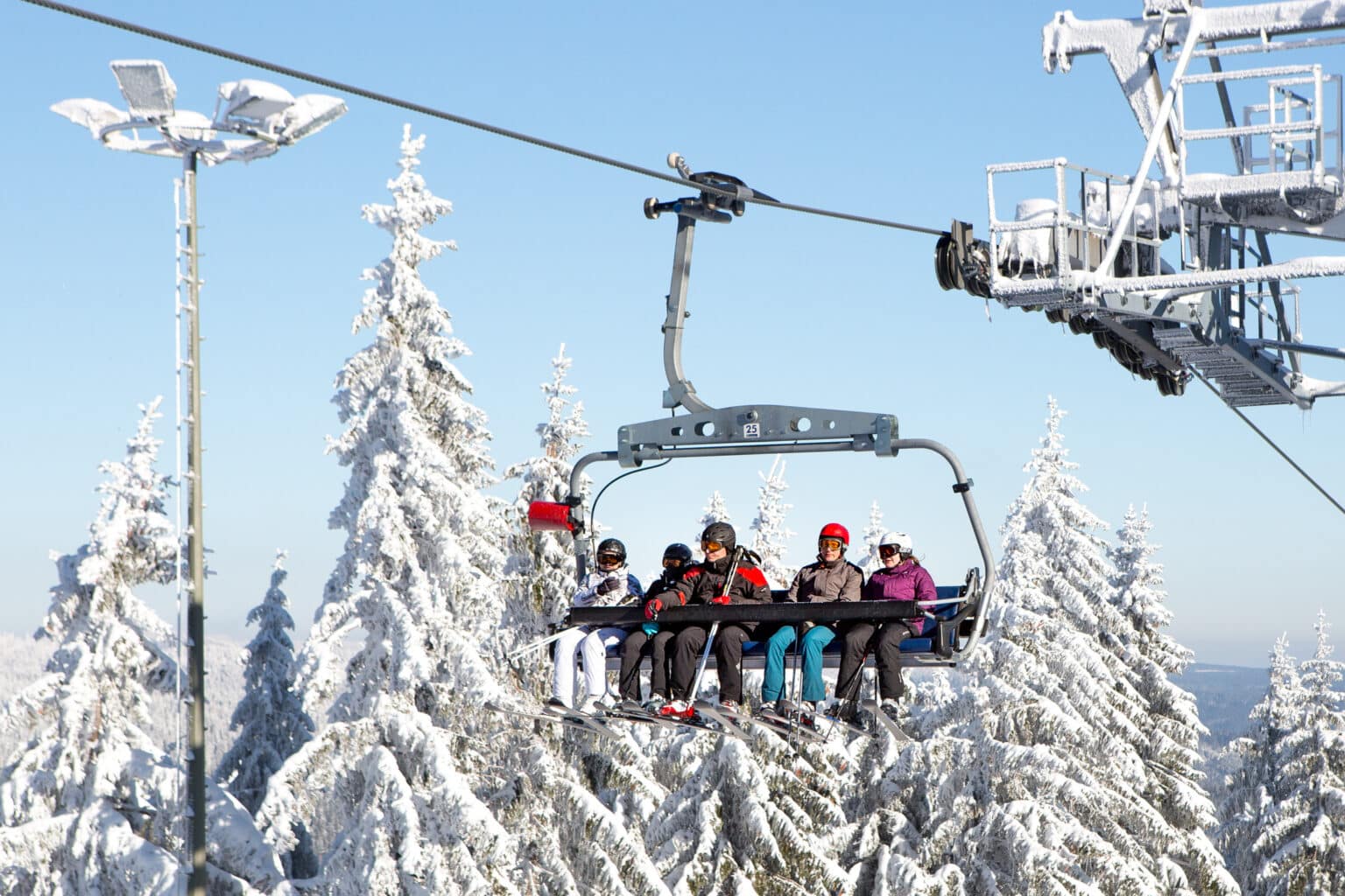 Arber in Germany - a clear blue sky.