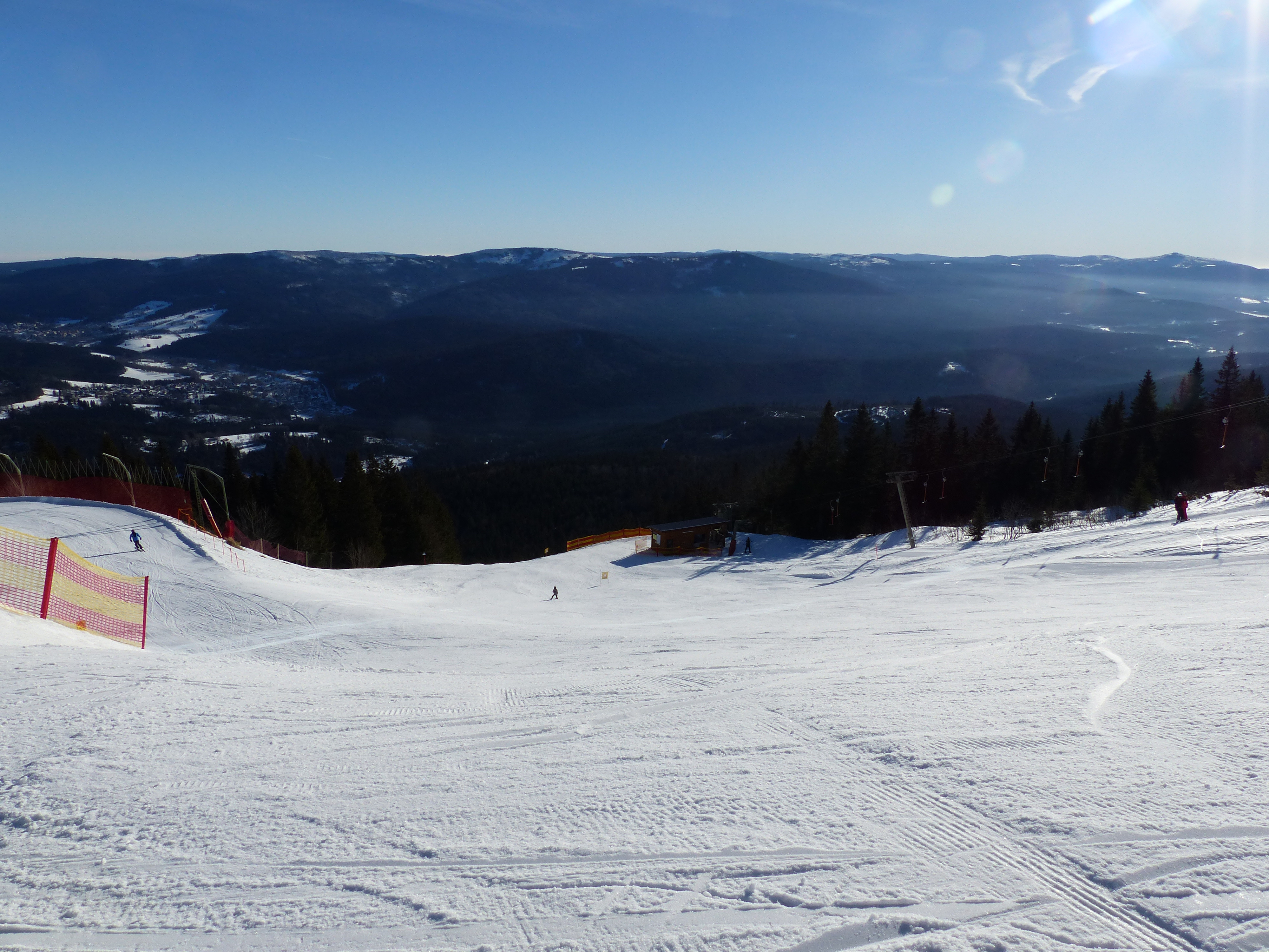 Arber in Germany - the snow is white in color.