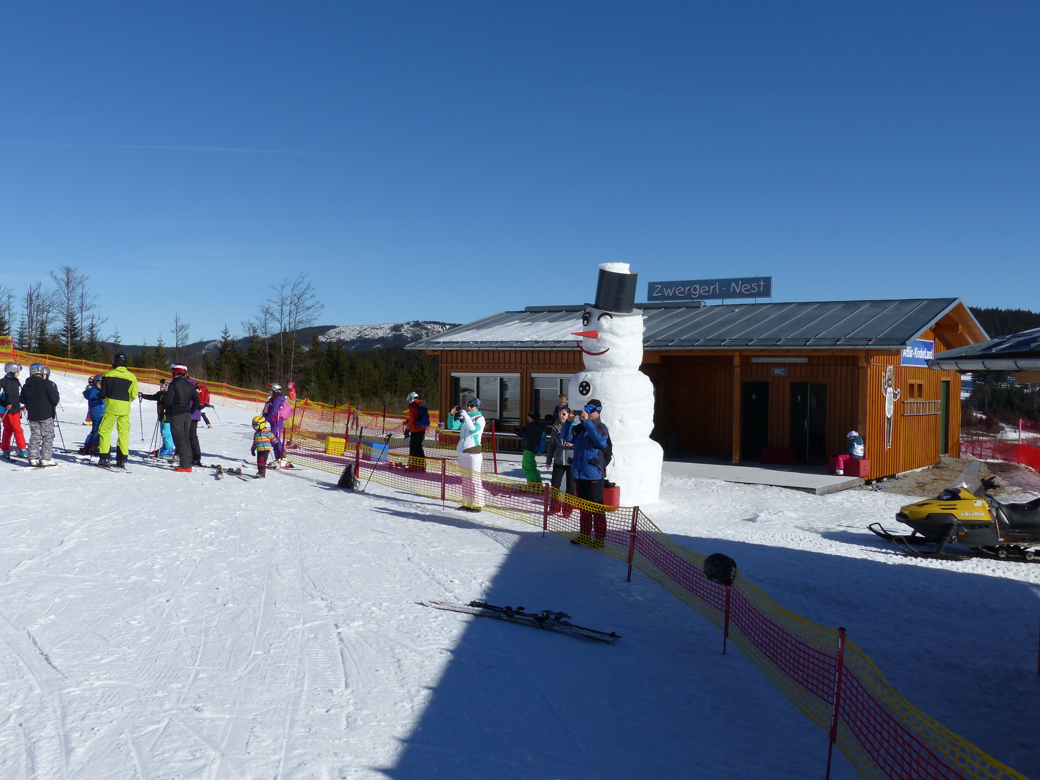 Arber in Germany - a clear blue sky.