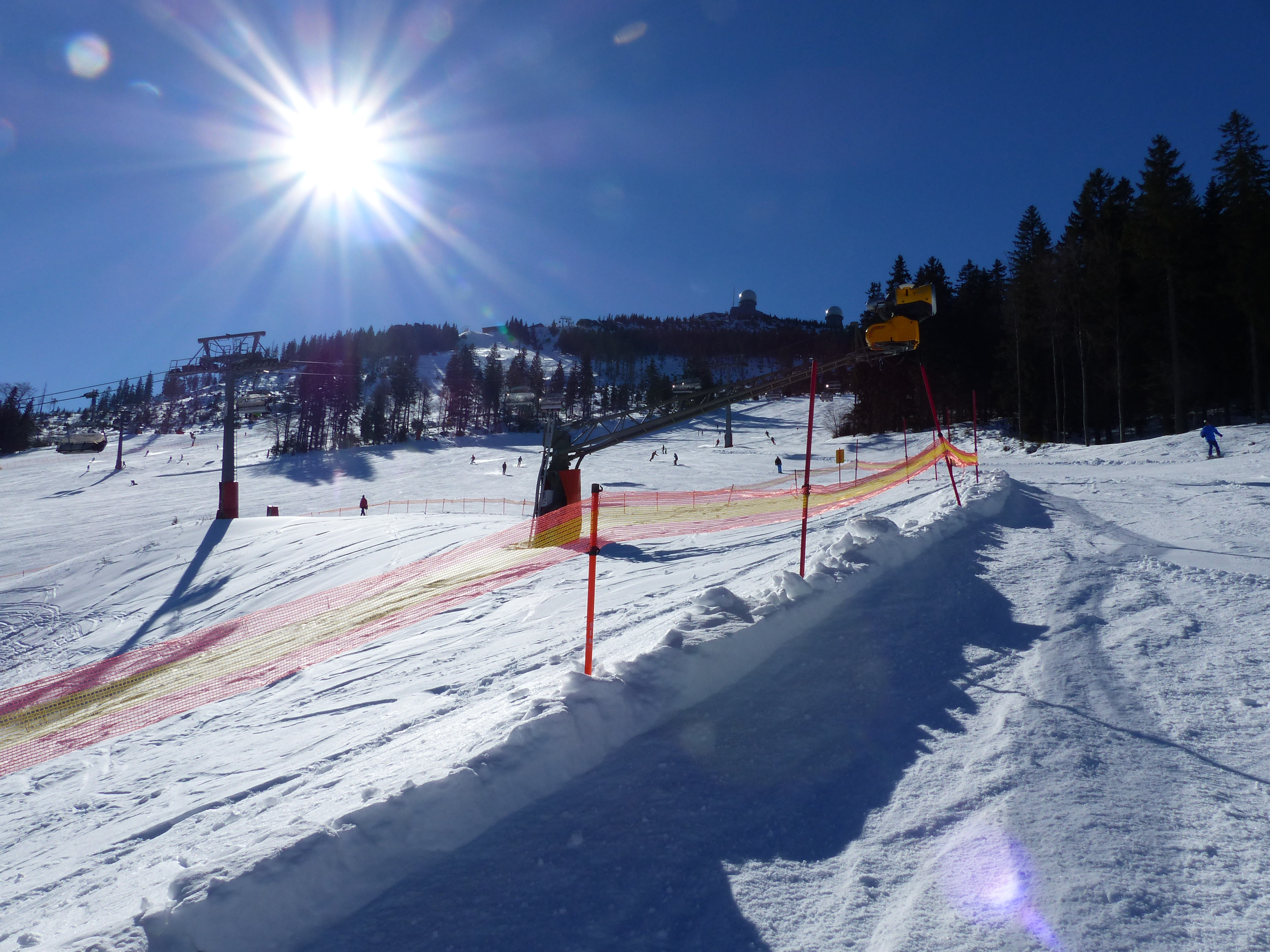 Arber in Germany - a clear blue sky.