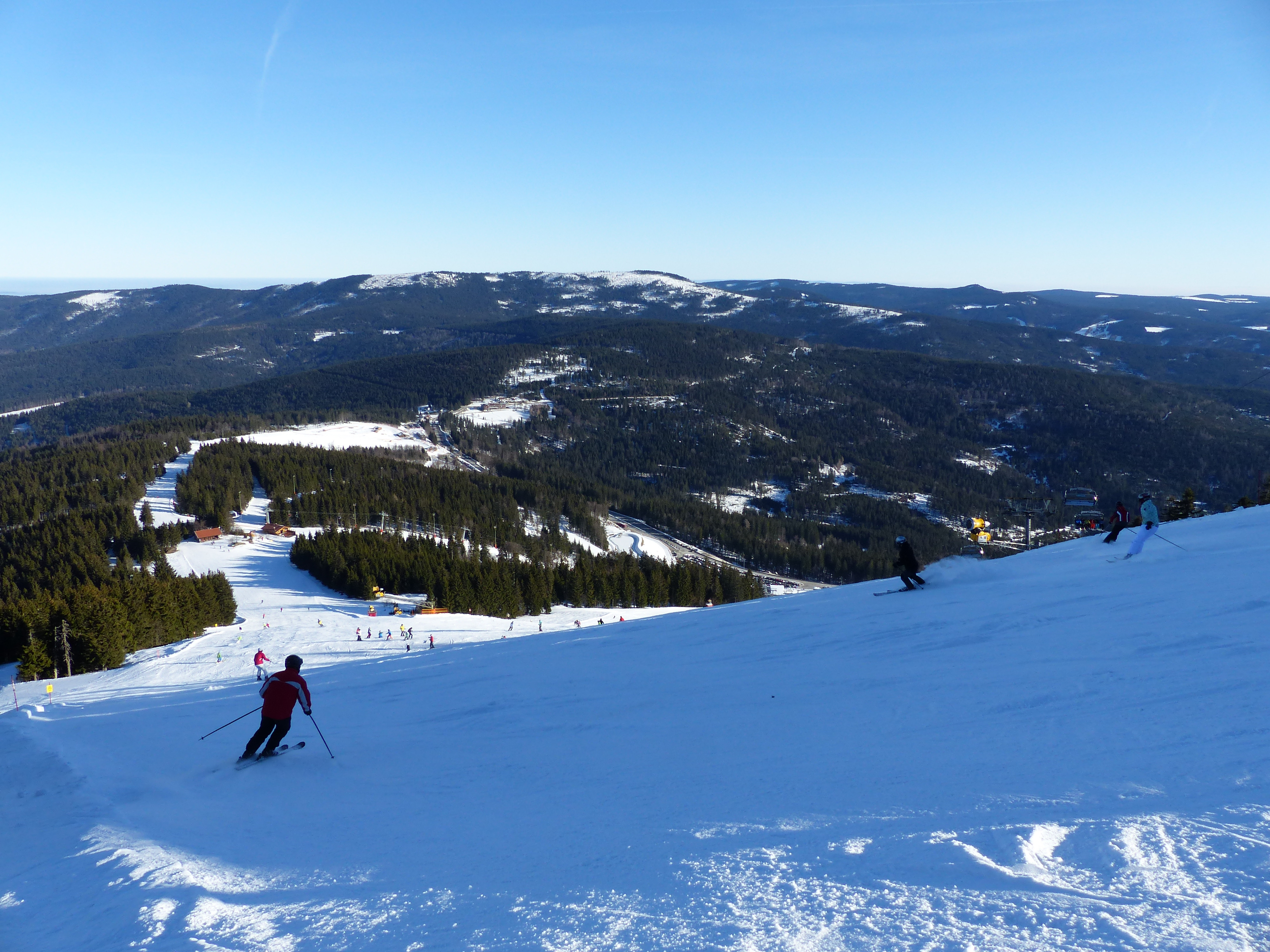 Arber in Germany - a clear blue sky.