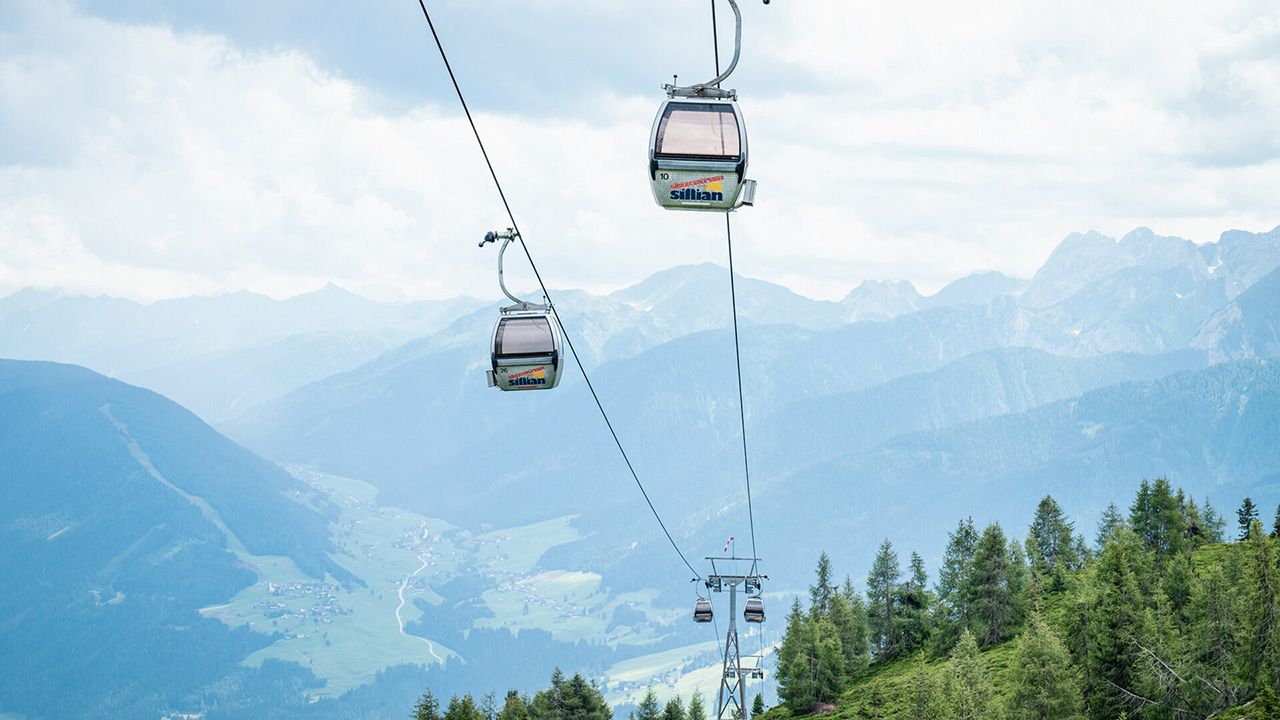 Sillian – Thurntaler in Austria - two gondos in the mountains.