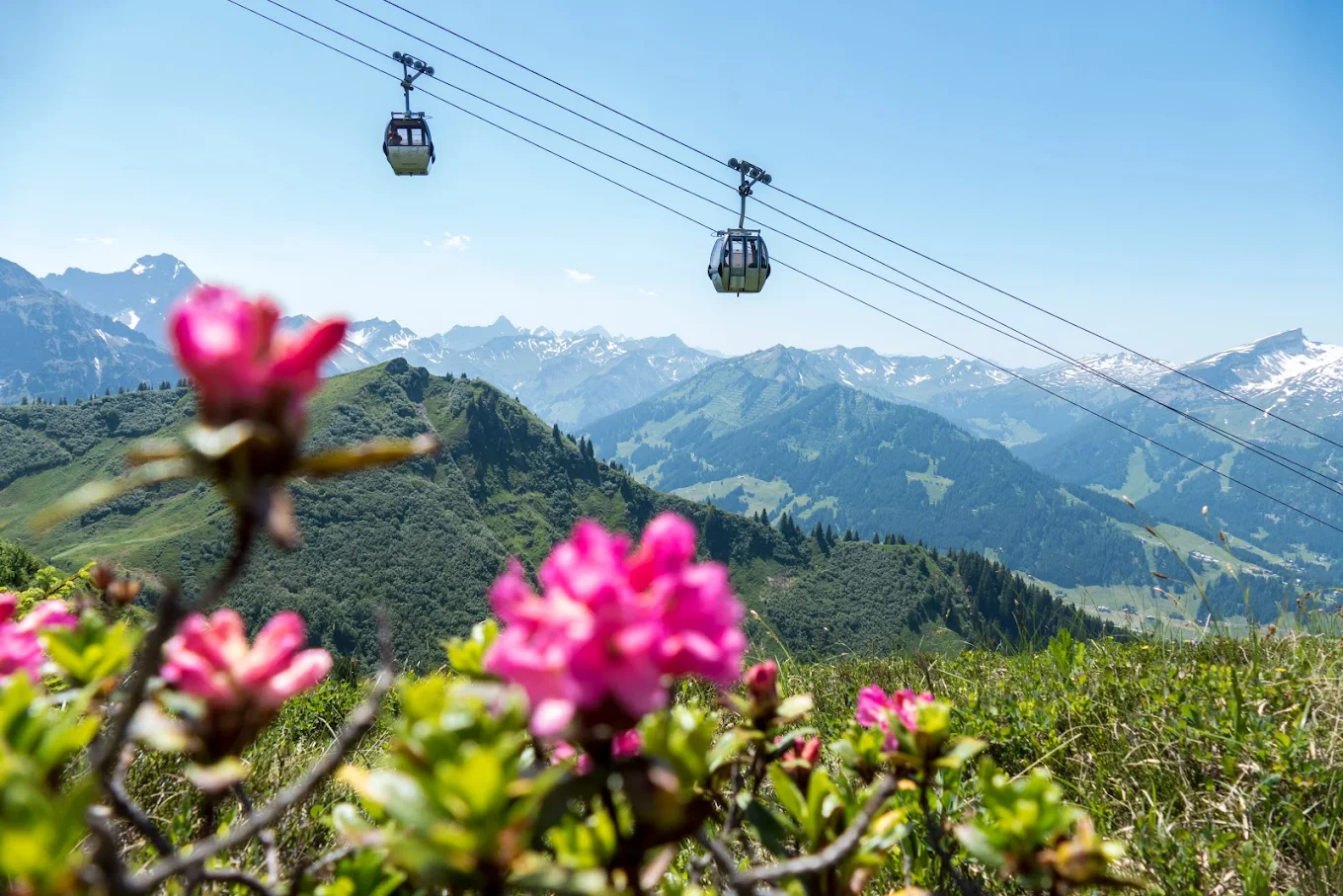 Fellhorn | ​Kanzelwand – Oberstdorf | ​Riezlern in Germany - a view of the mountains from the top of a mountain.