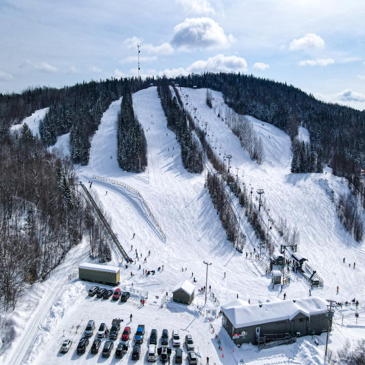 Saint-Raymond in Canada - a ski slope covered in snow.