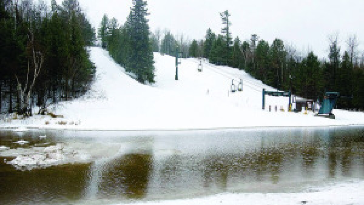 Chester Bowl in USA - a snow covered ski slope.