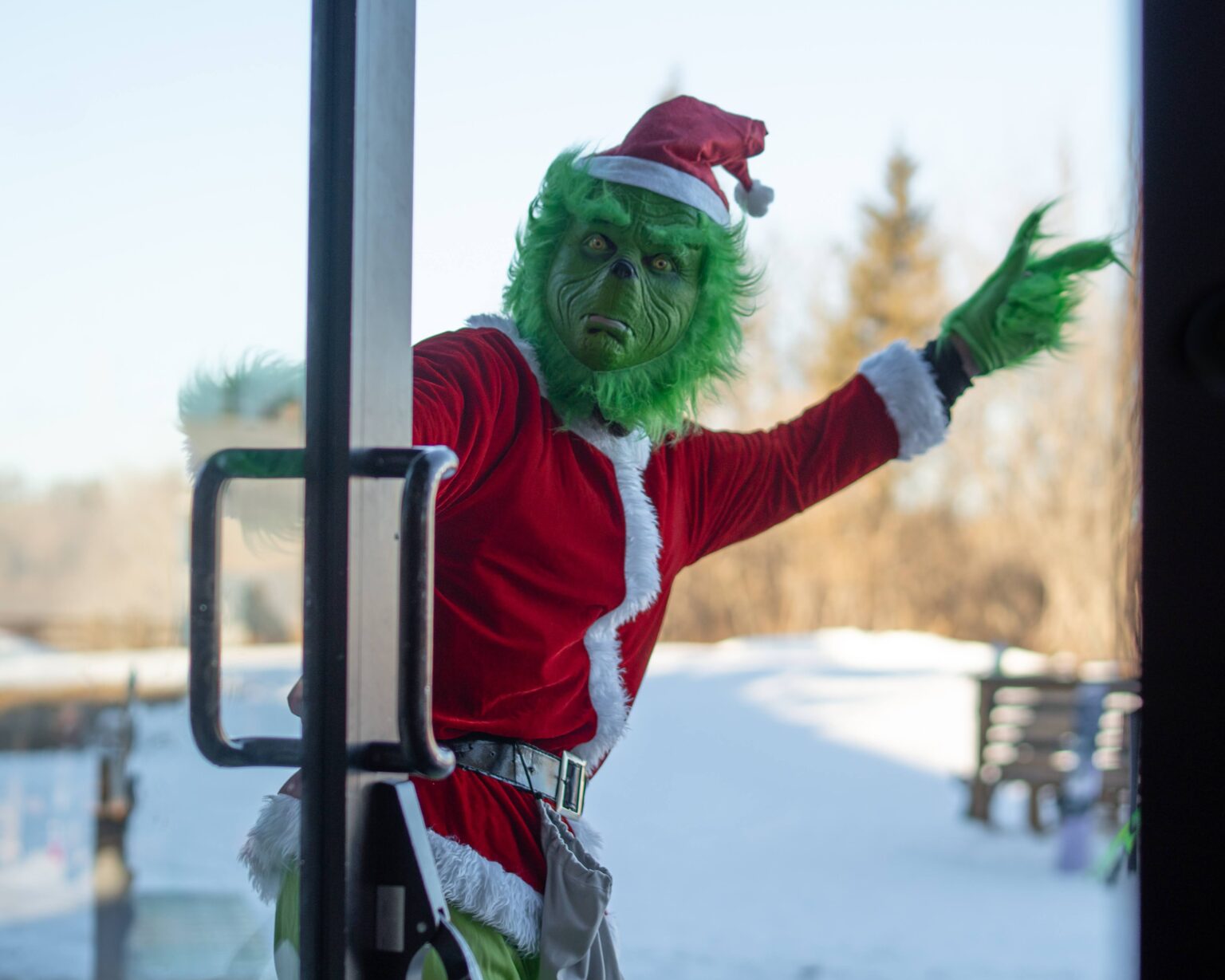 Sunridge in Canada - a person dressed as a grin.