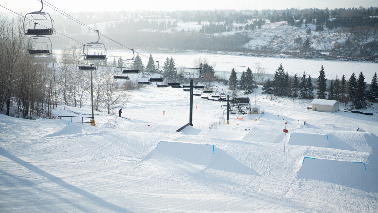 Sunridge in Canada - a snow covered ski slope.