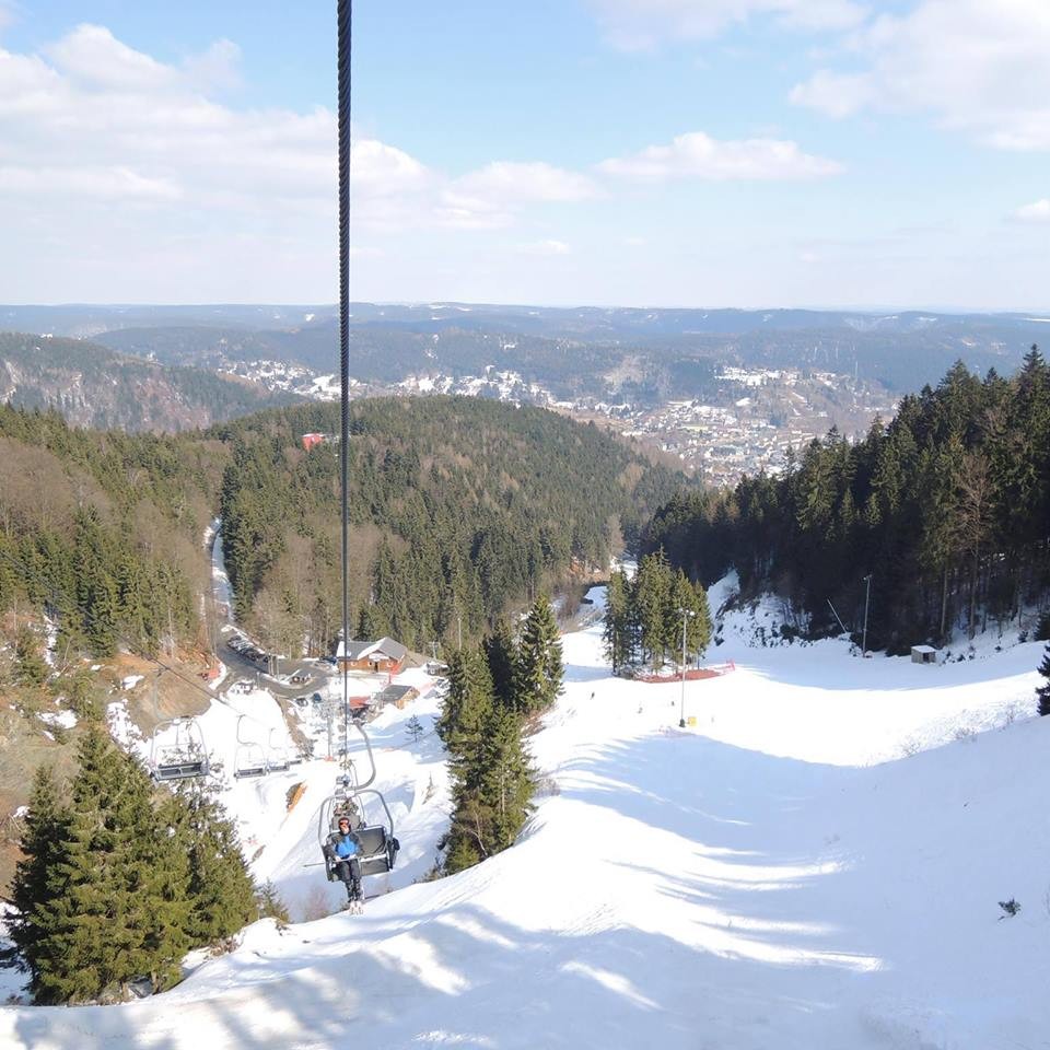 Silbersattel – Steinach in Germany - a view from the top of a ski lift.