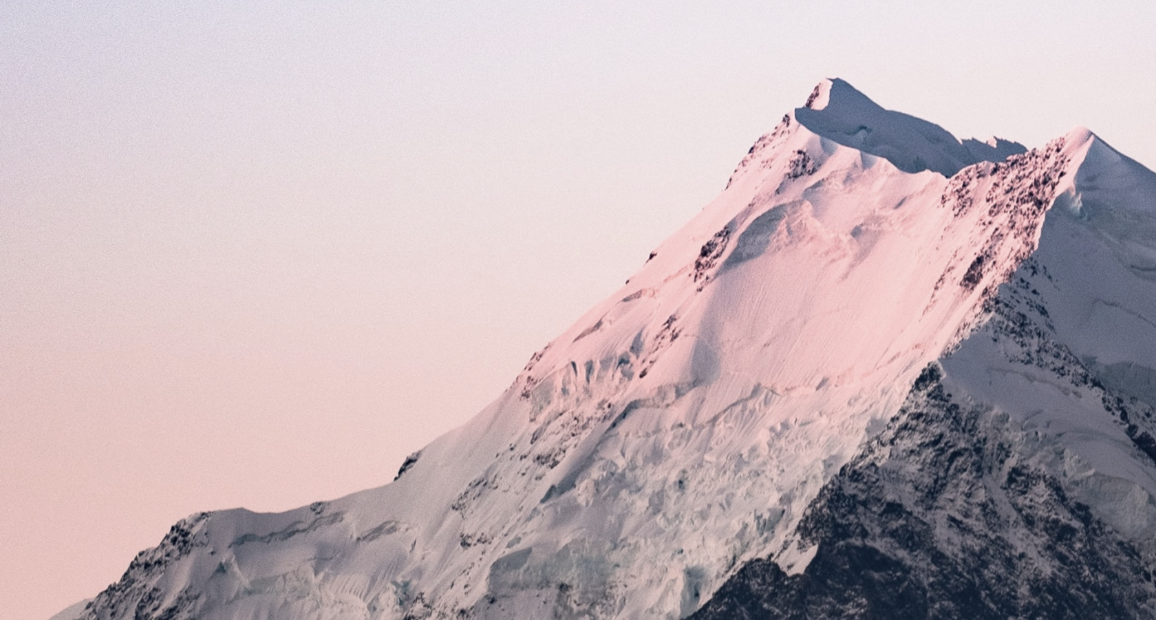 Dolina Vasta in Russia - the top of a snow covered mountain.
