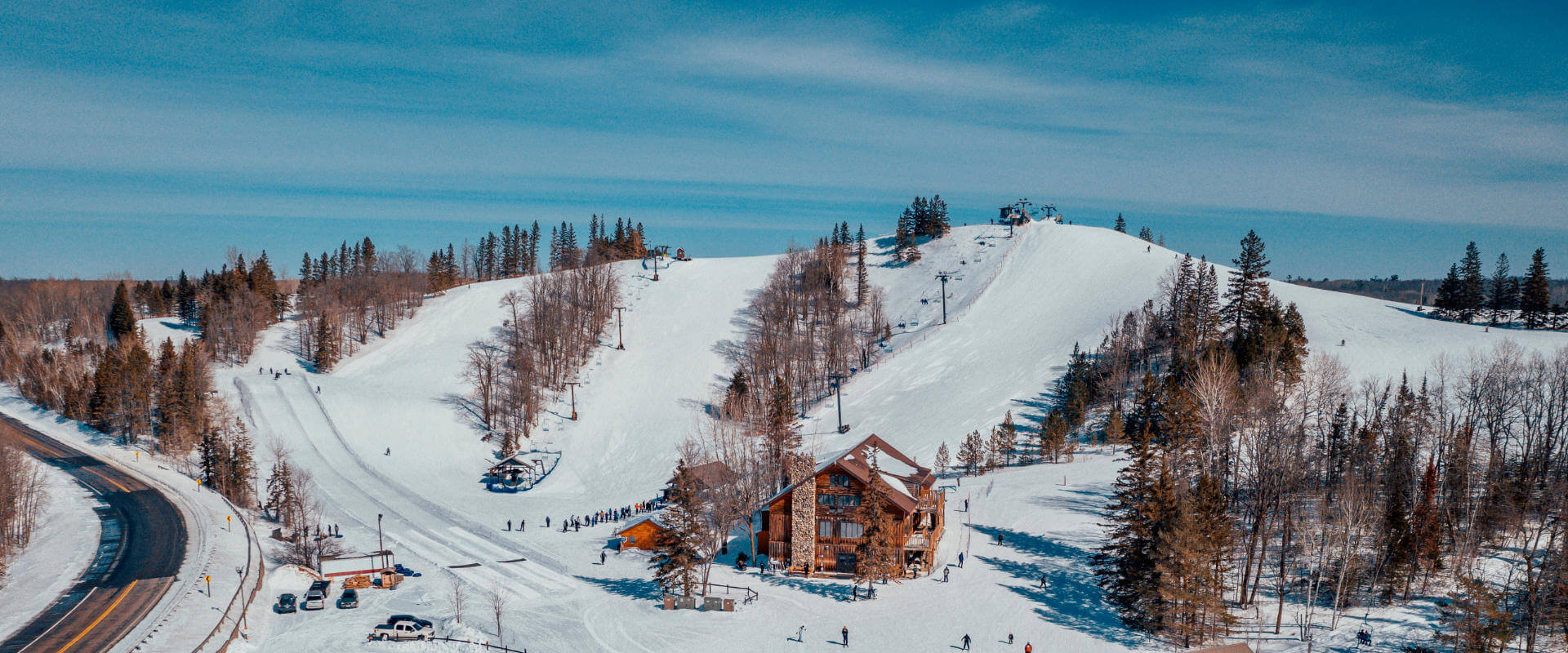 Buena Vista in USA - a snow covered ski slope.