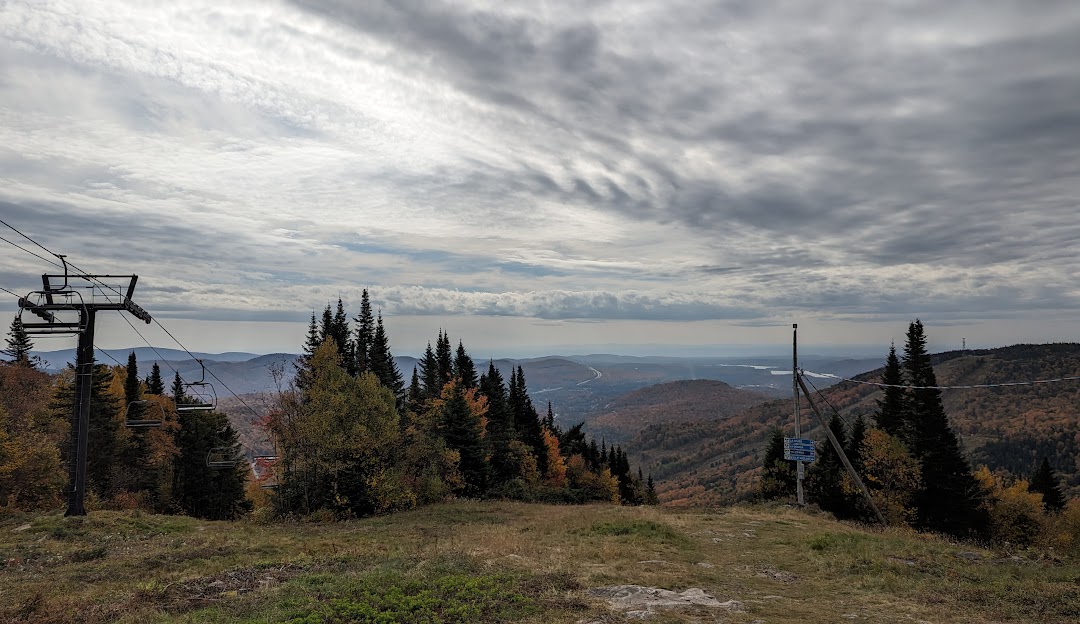 Stoneham in Canada - a view from the top of a ski lift.