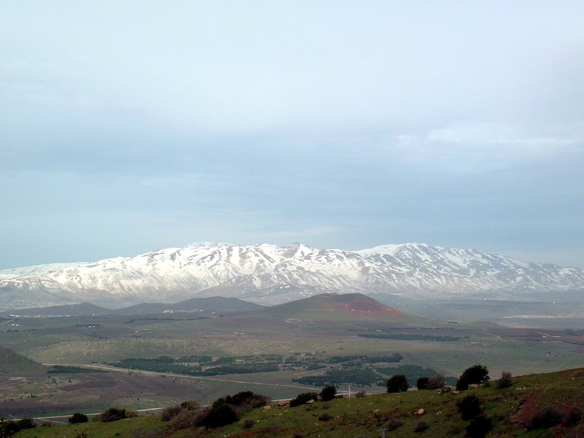 Hermon Mountain in USA - a view of a mountain with snow on the top.
