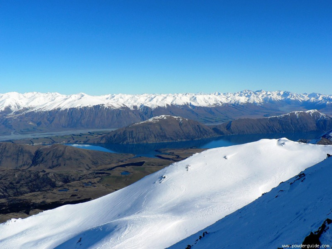 Mount Olympus in New Zealand - the view from the summit of mount cook.
