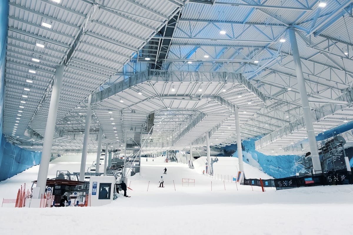 SNØ in Norway - an indoor ski area.