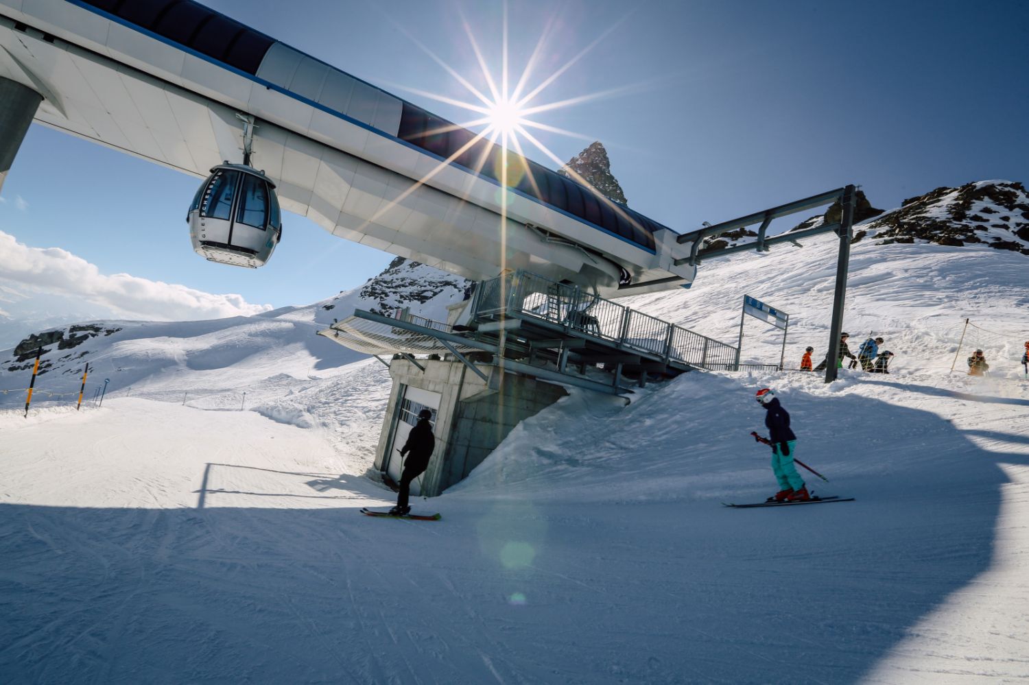 Lauchernalp – Lötschental in Switzerland - the sun is shining.