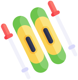 Cannonsburg in USA - a green and yellow object with a red handle.