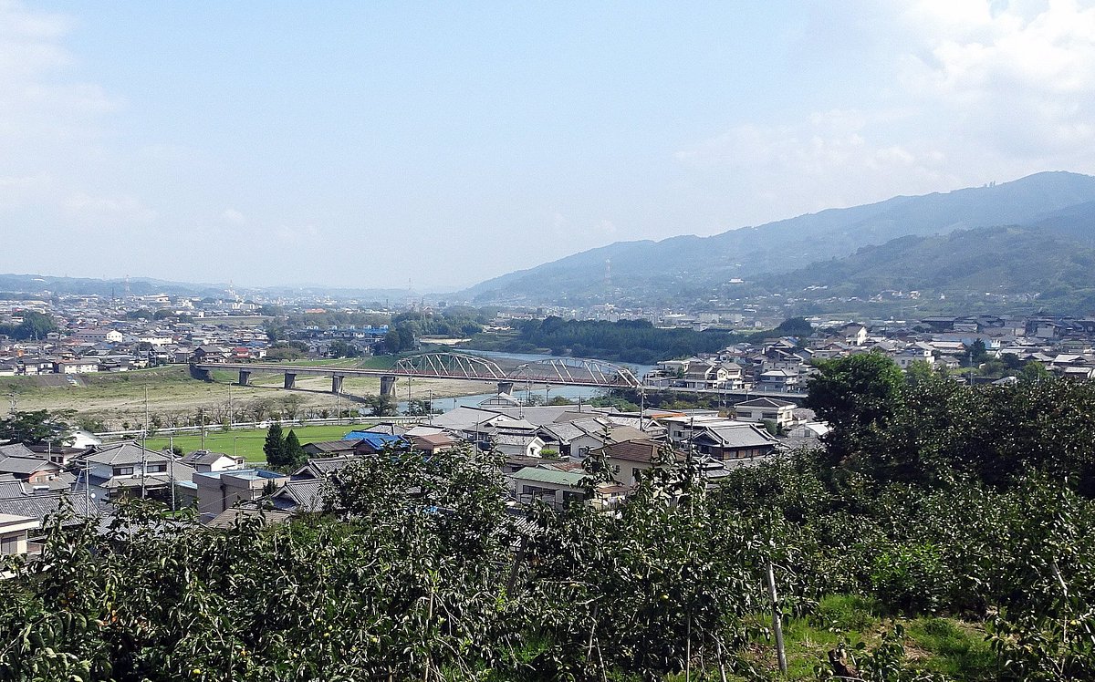 Kamuro in Japan - a view from the top of a hill in japan.