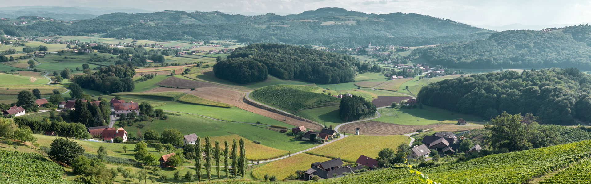 Hofeck – Hof in Germany - a view of the hills and valleys in the italian countryside.