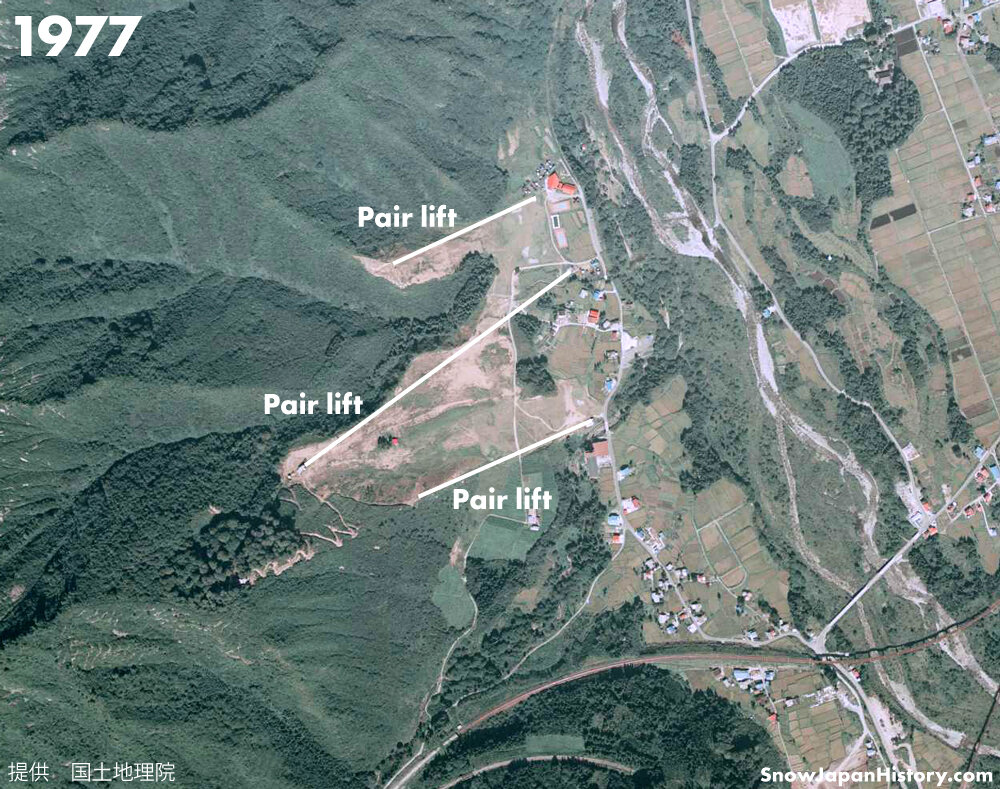 Ludens Yuzawa in Japan - an aerial view of the site of the site.