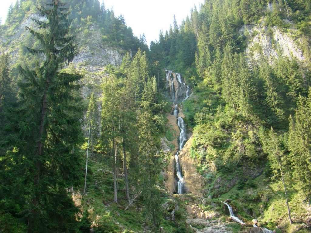 Cascada Cailor – Borșa in Romania - a waterfall in the middle of a forest.