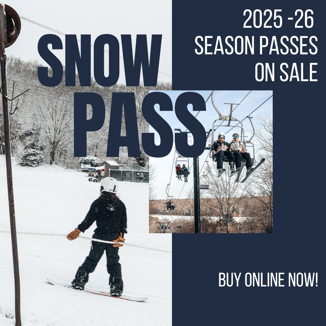 Yawgoo Valley in USA - a man riding skis down the side of a mountain.