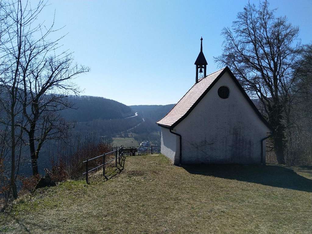 Bläsiberg – Wiesensteig in Germany - the sky is clear and blue.