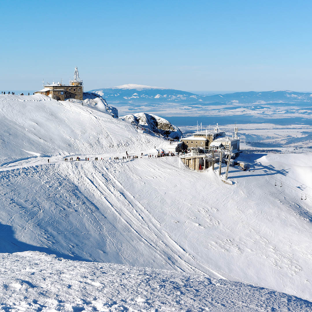 Nosal – Bystre in Poland - snow on the ground.