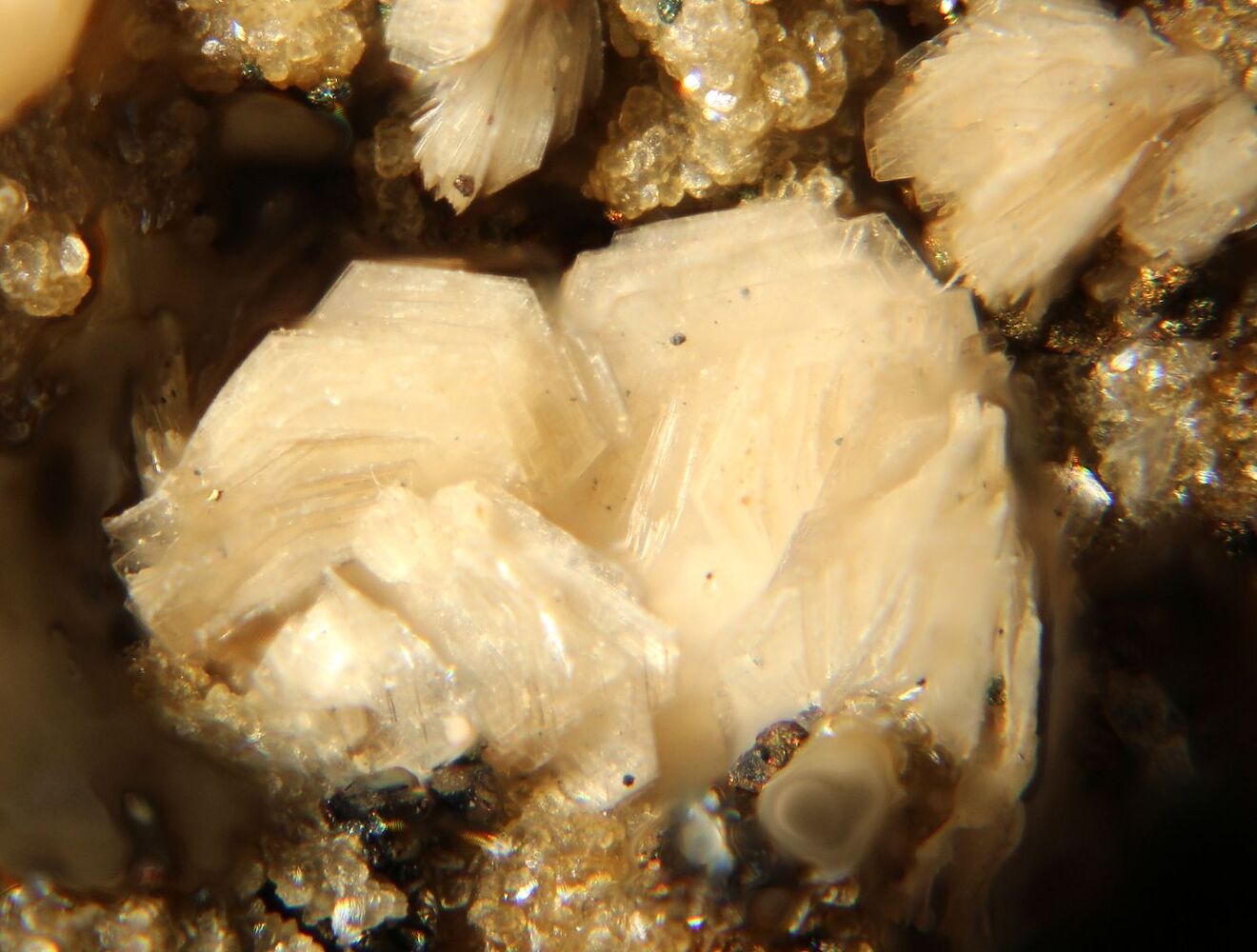 Funiushan – Luanchuan in China - a close up view of a rock with crystals.