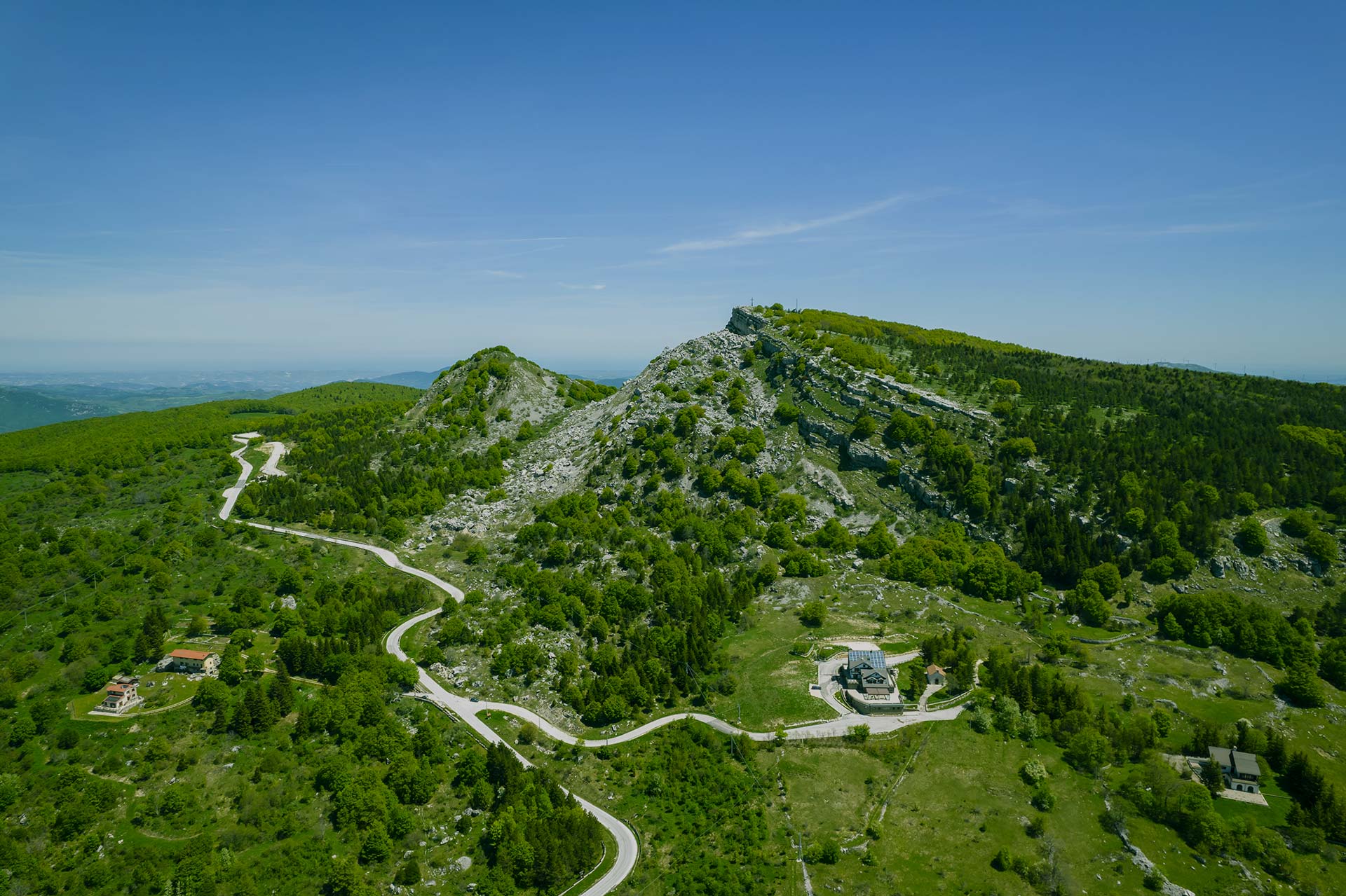 Capracotta in Italy - a clear blue sky.
