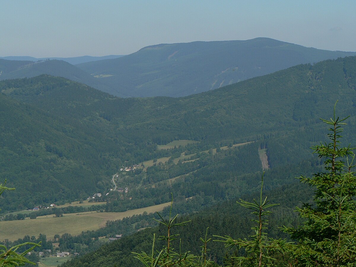 Přemyslov – Jelení in Czech Republic - the view from the top of the mountain.