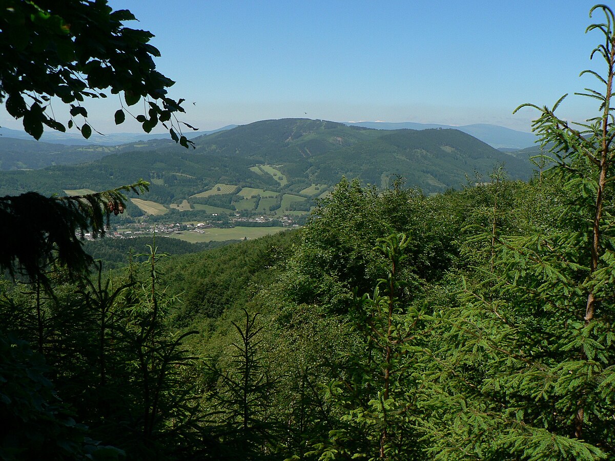 Přemyslov – Jelení in Czech Republic - the view from the top of the mountain.