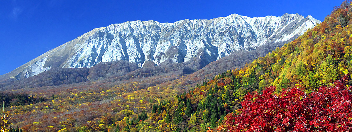 Daisen – Masumizu Kogen in Japan - mountains in the background.