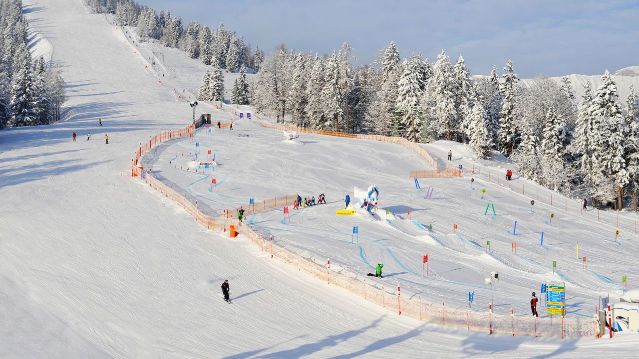 Christlum – Achenkirch in Austria - a ski slope covered in snow.