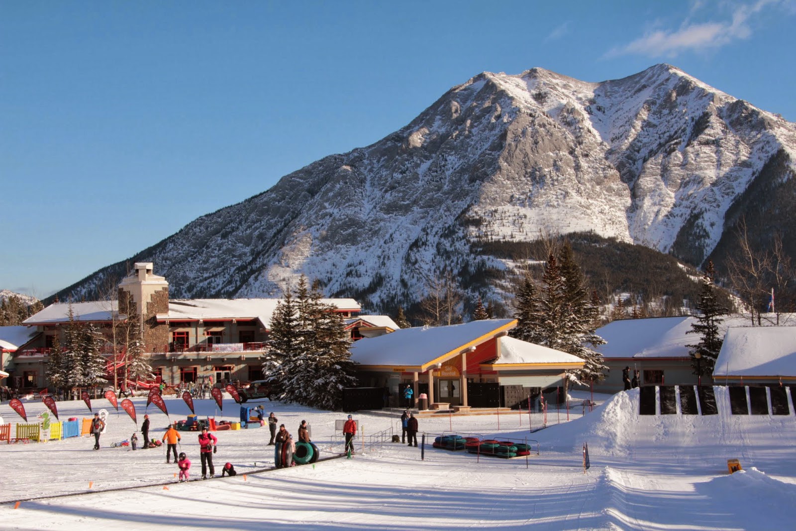 Nakiska in Canada - snow on the ground.