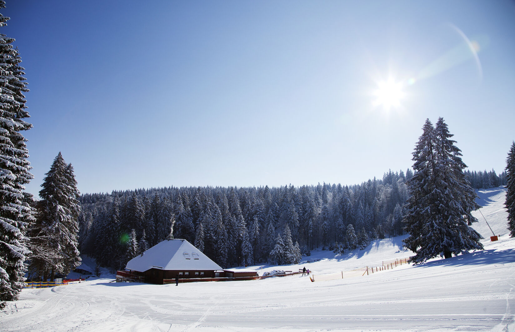 Haldenköpfle in Germany - a clear blue sky.