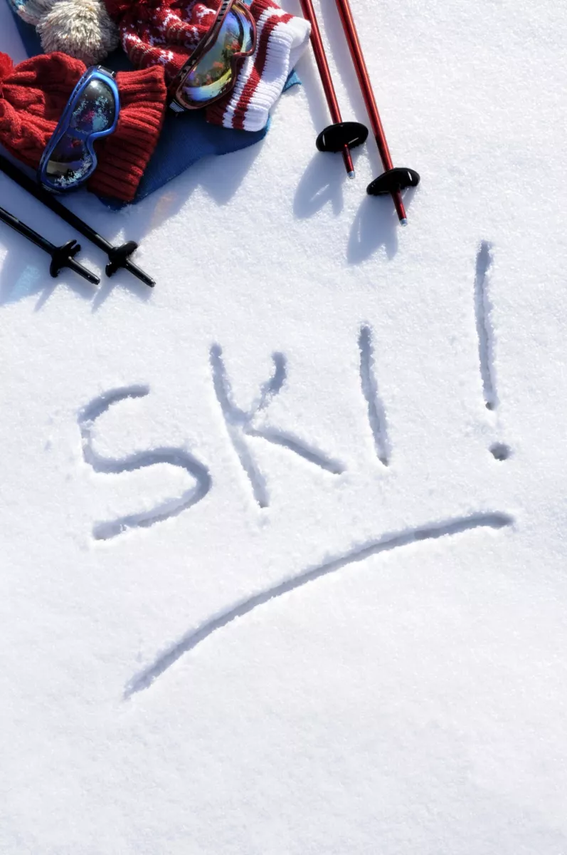 Laworta – Ustrzyki Dolne in Poland - an image of a child's name written in the snow.