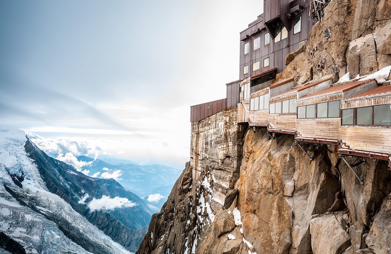 Aiguilles in France - a house on the side of a mountain.