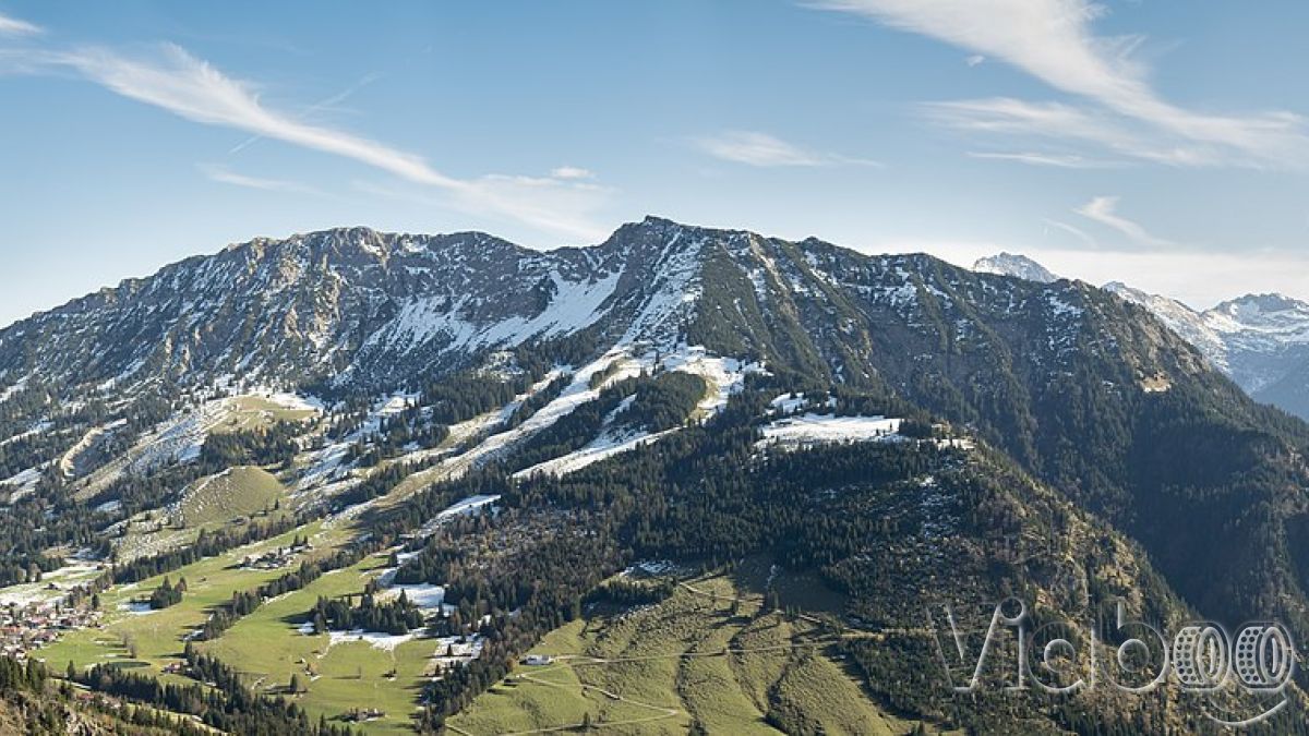Oberjoch – Iseler in Germany - the view from the top of the mountain.
