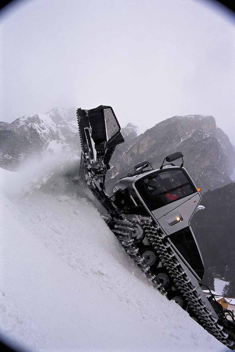 Javorník – Jeřmanice in Czech Republic - a person riding a snowmobile in the snow.