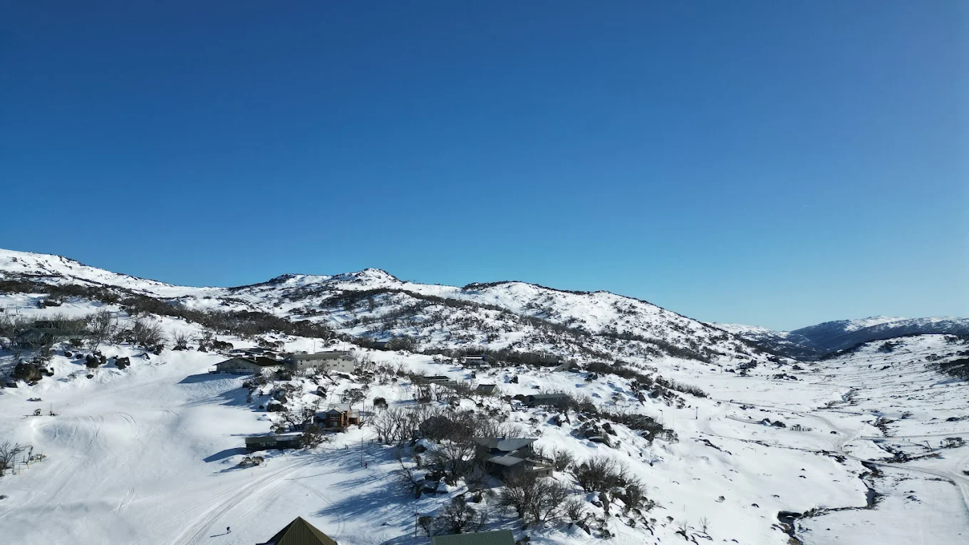 Perisher in Australia - the view from the top of the mountain.