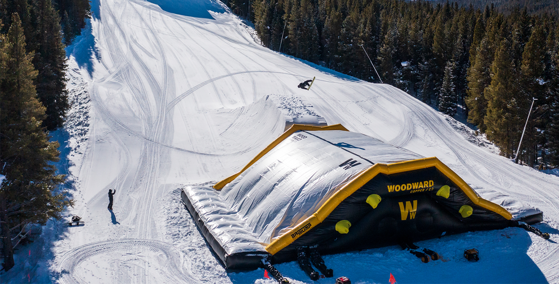 Woodward Park City in USA - a ski slope covered in snow.
