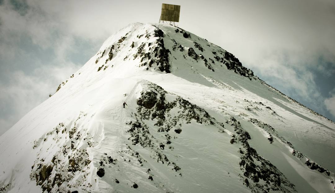 Silverton Mountain in USA - the top of a mountain with snow on it.