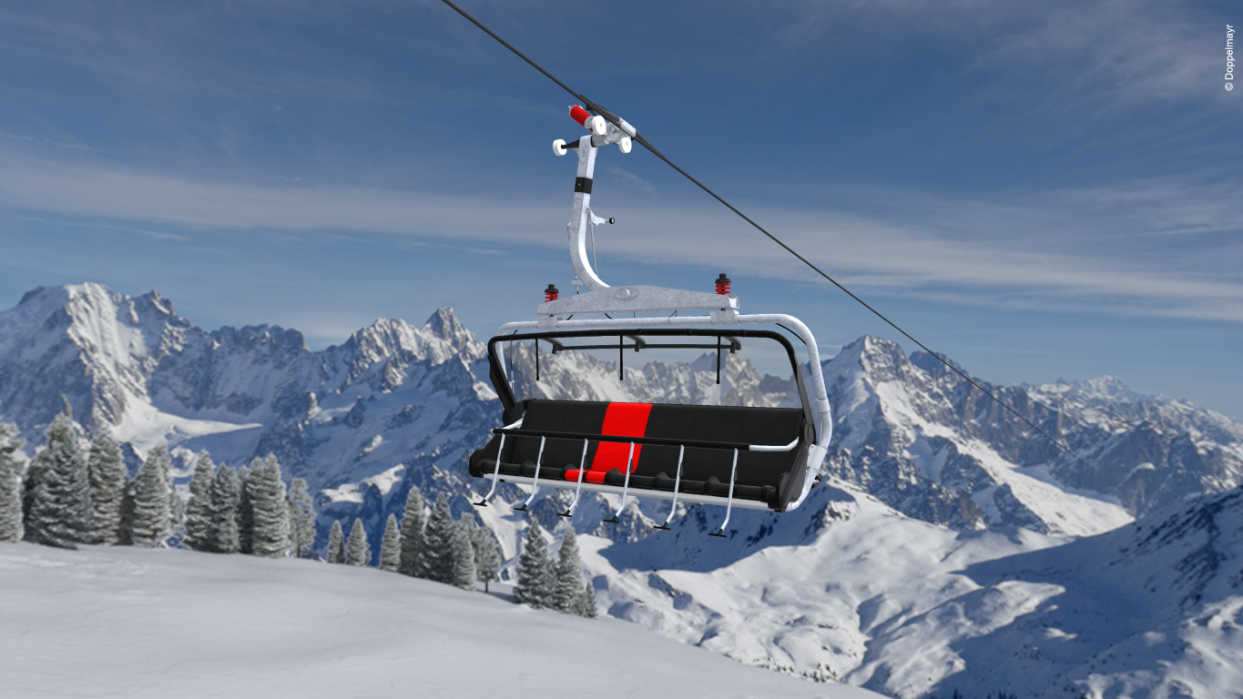 Schwemmalm in Italy - the sky is clear and blue.